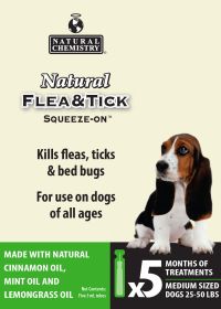 Natural Flea & Tick Squeeze On (size: 25 - 50 Lbs)