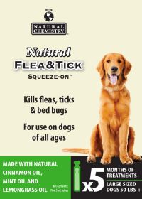 Natural Flea & Tick Squeeze On (size: 50 Lbs Plus)