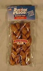 Usa Beefhide Braided Sticks (Color: Beef, size: 7 In/2 Pk)