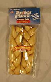 Usa Beefhide Braided Sticks (Color: Chicken, size: 7 In/2 Pk)