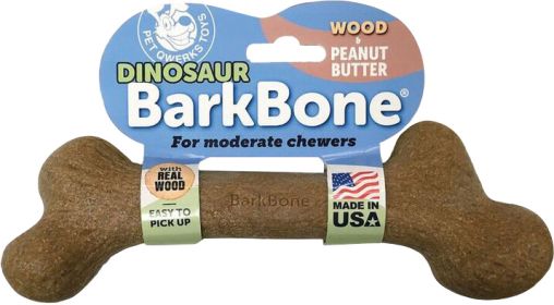 Dinosaur Barkbone (Color: Peanut Butter/w, size: Xxxlarge)