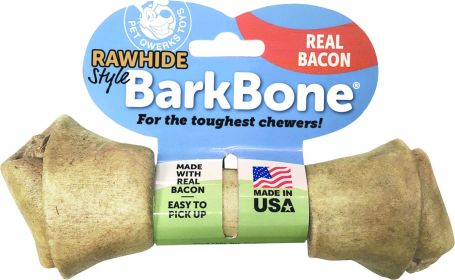 Barkbone Rawhide Style Nylon Dog Chew (Color: Bacon, size: large)