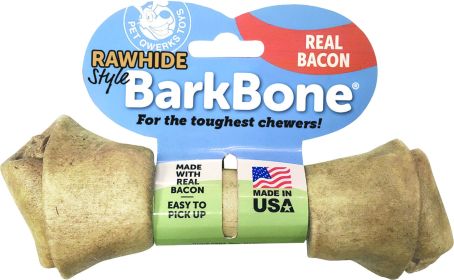 Barkbone Rawhide Style Nylon Dog Chew (Color: Bacon, size: medium)