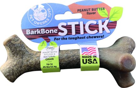 Barkbone Stick (Color: Peanut Butter, size: Med)