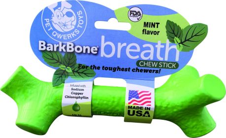 Barkbone Breath Chew Stick (Color: Mint, size: Lrg)
