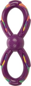 Godog Rope Tek Figure 8 Rope Dog Toy (Color: Purple, size: small)