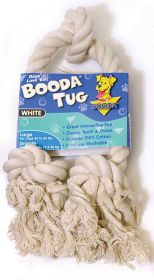 3 Knot Rope Tug Dog Toy (Color: White, size: large)