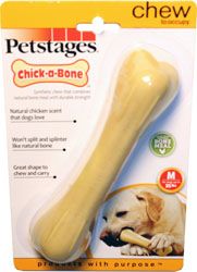 Chick A Bone Infused Long Lasting Chew Toy (Color: Chicken, size: medium)