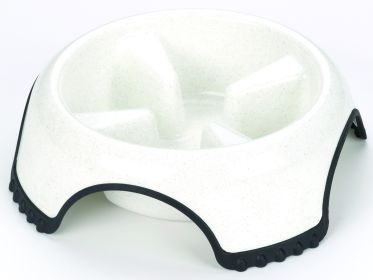 Jw Skid Stop Slow Feed Bowl (Color: Assorted, size: Jumbo)
