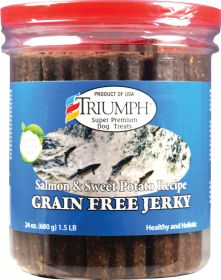 Grain Free Jerky Treats (Color: Salmon/sweet Po, size: 24 Oz)