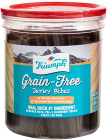 Triumph Grain Free Jerky Bites (Color: Duck, size: 20 Oz)