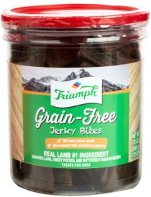 Triumph Grain Free Jerky Bites (Color: Lamb, size: 20 Oz)