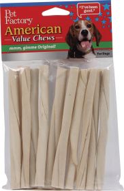 American Beefhide Twist Sticks Value Pack (Color: Natural, size: 5 Inch/10 Pack)