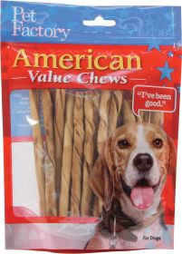 American Beefhide Twist Sticks Value Pack (Color: Chicken, size: 5 Inch/25 Pack)