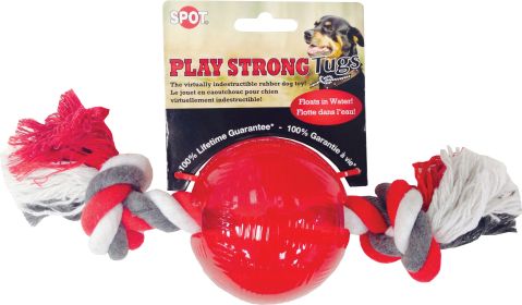 Play Strong Tugs Ball With Rope (Color: Red, size: large)