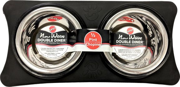 New Wave Double Diner (Color: Black, size: 1/2 Pint)