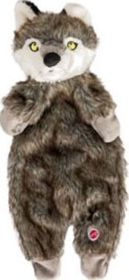 Plush Furzz Wolf (Color: Grey, size: 20in)