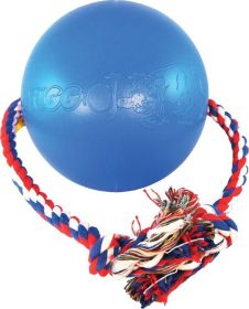 Tuggo Ball With Rope (Color: Blue, size: 7 Inch)
