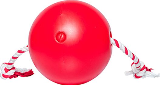 Tuggo Ball With Rope (Color: Red, size: 4 Inch)