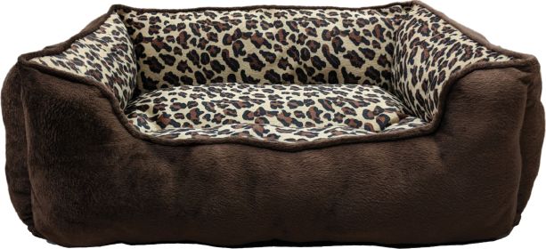 Sleep Zone Cheetah Step In Bed (Color: Cheetah, size: 25 Inch)