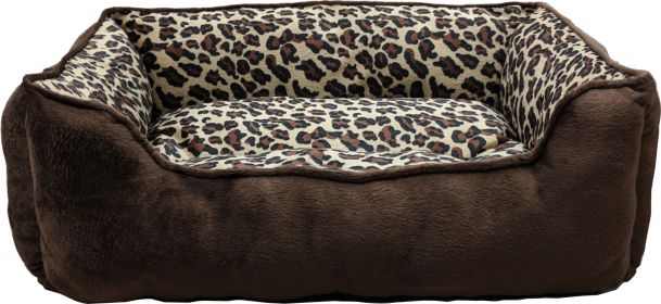 Sleep Zone Cheetah Step In Bed (Color: Cheetah, size: 31 Inch)
