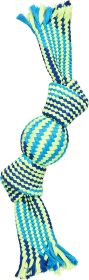 Colorful Rope Squeaker Ball (Color: Assorted, size: Med/13 Inch)